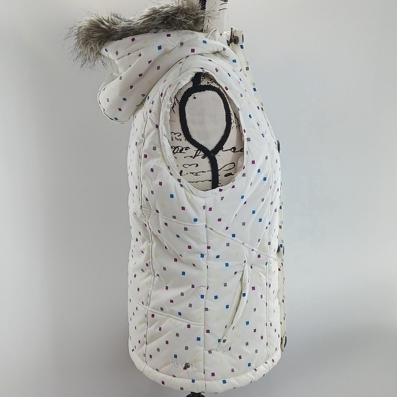 Burton Dry Ride  Graphic Print Confetti Puffer Snowboard Vest Size Small - Picture 4 of 16
